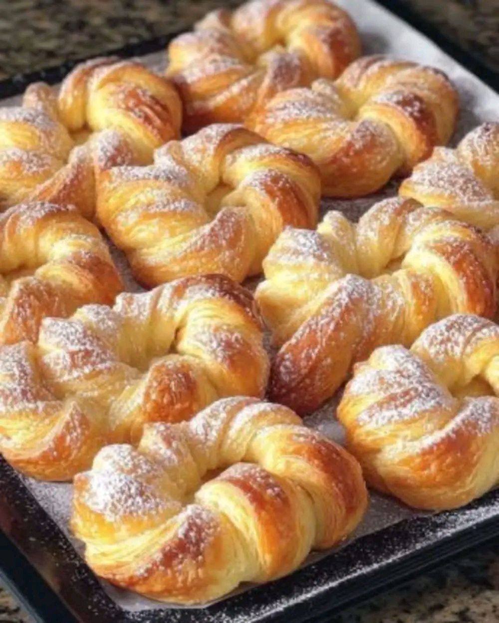 Sugar Twisted Puff Pastry Rolls