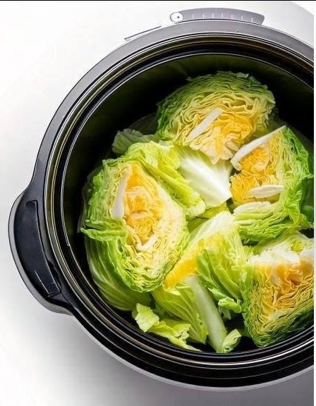 Put raw cabbage wedges in a slow cooker with these 3 ingredients. It’ll wow you.