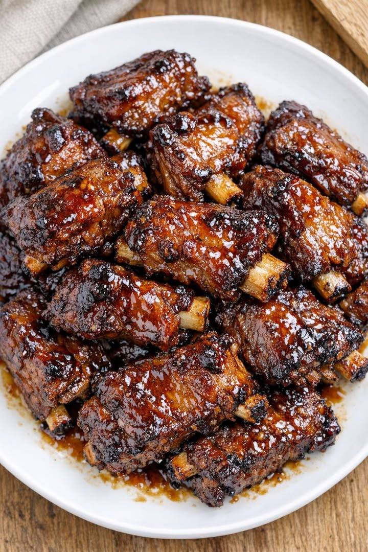 My neighbor who grew up on a farm taught me this old trick. Drop 4 things in the pot and by evening the meat literally falls off the bone into a thick