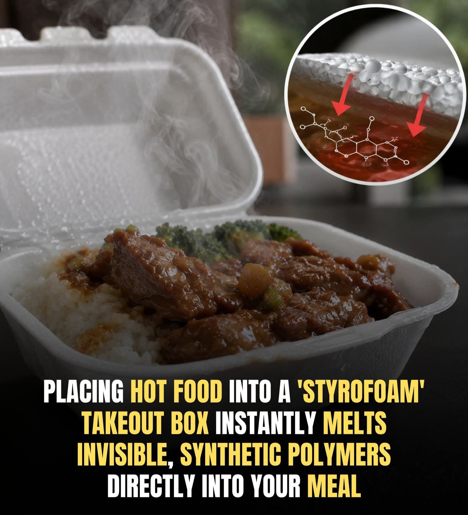 The Hidden Problem With Putting Hot Food in Styrofoam Containers