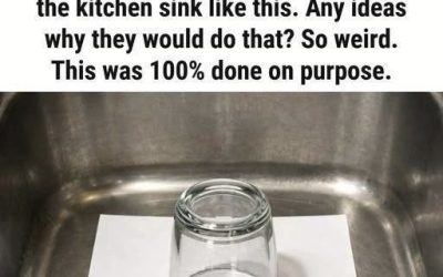 The Upside-Down Glass in the Sink: A Quiet Trick with a Smart Purpose