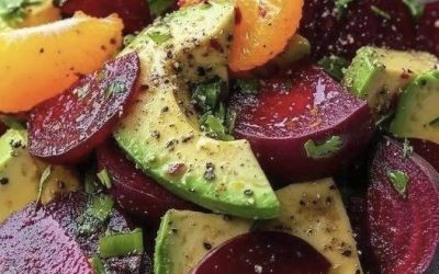 Beet, Avocado, Orange Salad
