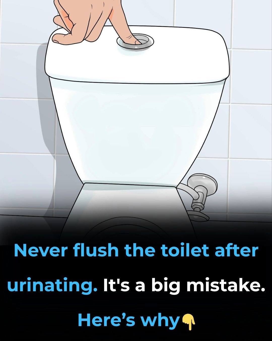 Why Its So Important Not To Flush The Toilet After Every Trip