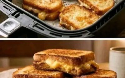 High-Protein Air Fryer Grilled Cheese (Crispy & Extra Cheesy)