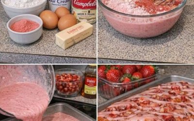 Strawberry Honey Cake