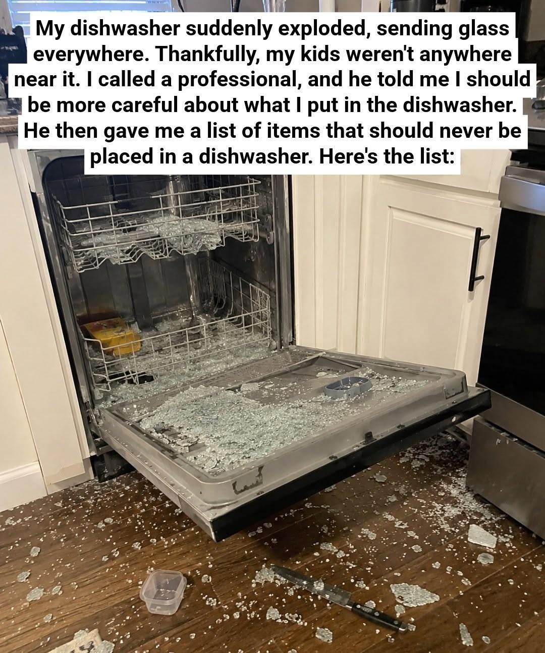 **8 things you should never put in the dishwasher** (and why)