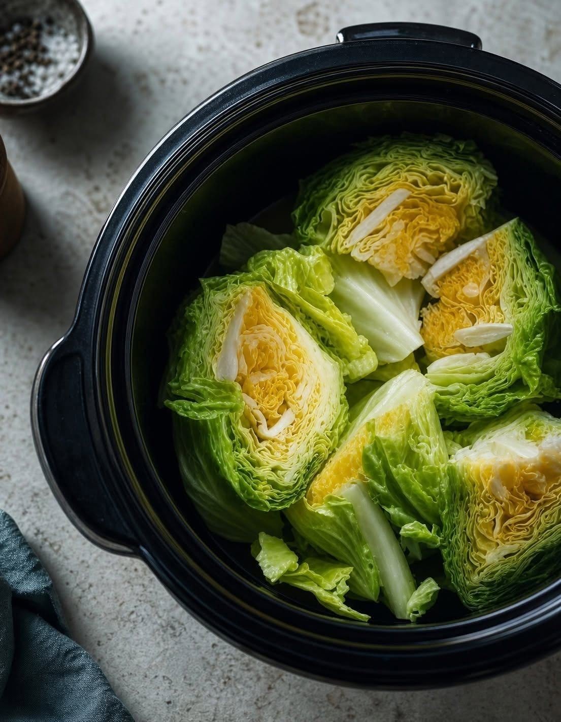 Slow Cooker Cabbage Stew with 4 Simple Ingredients
