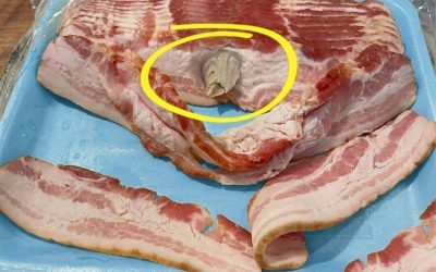 I went to the store and bought some bacon, brought it home to eat.