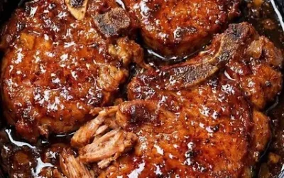 Easy 3-Ingredient Slow Cooker Beer Braised Pork Chops (Tender & Juicy Dinner)