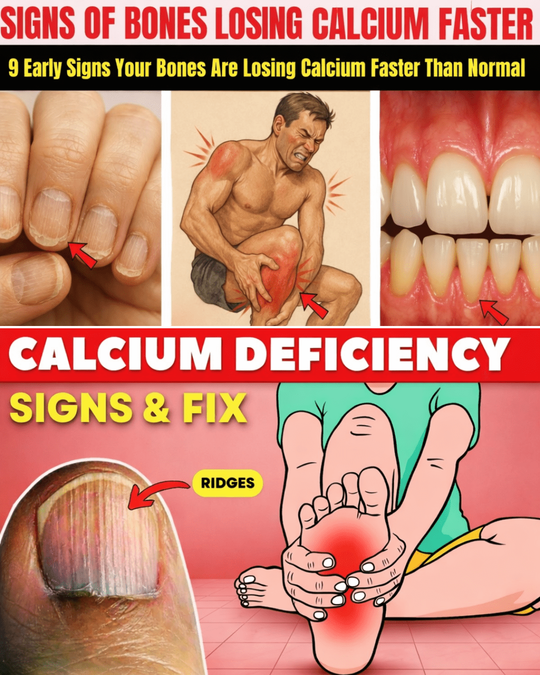 9 Early Signs Your Bones May Be Losing Calcium Faster Than Normal That You Might Be Ignoring Daily